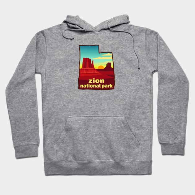 Zion National Park Utah Hoodie by heybert00